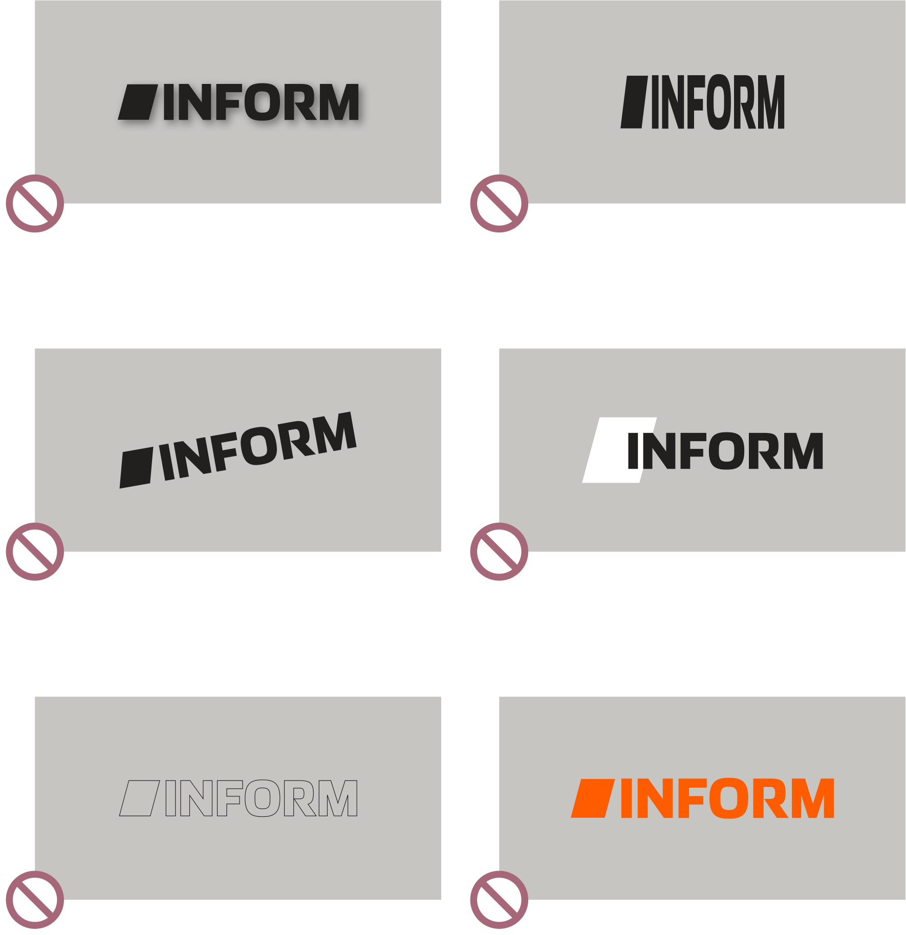 S19_Logo_Don'ts_Overall Design DON'Ts – These Are Not Allowed