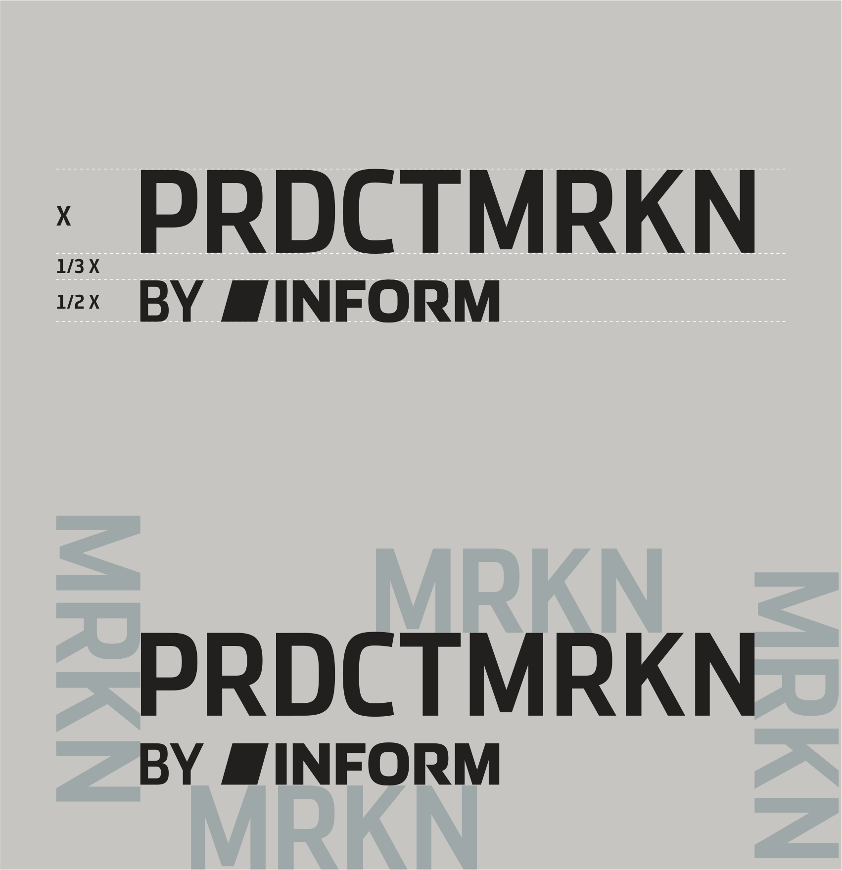 S61_Product_Name_by_INFORM_Full_Design Hierarchical layout – umbrella brand at the top, product below it