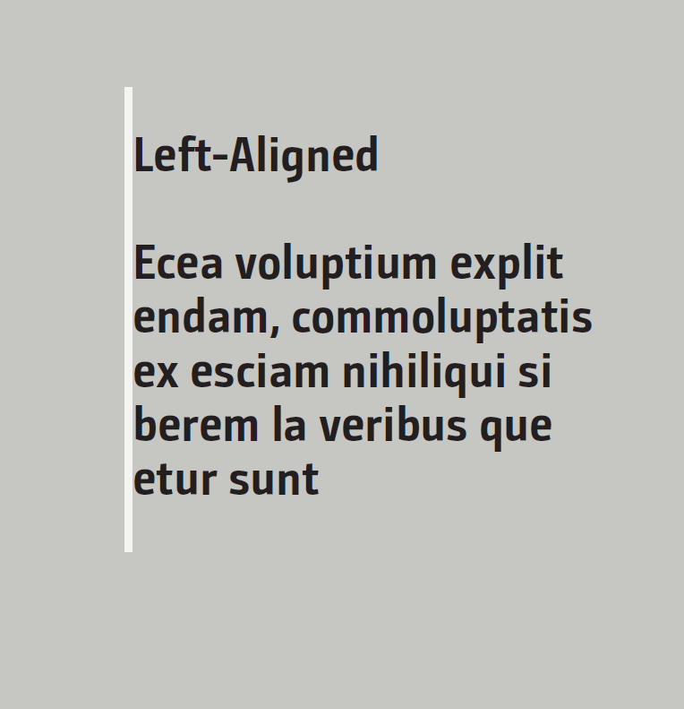Left-Aligned - The Functional Alignment