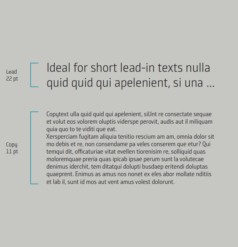 Subline → Body Copy (50% of the subline size)