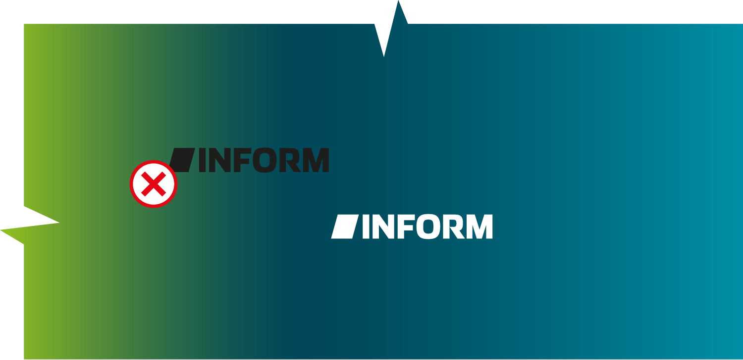 Logo auf Farbverläufen