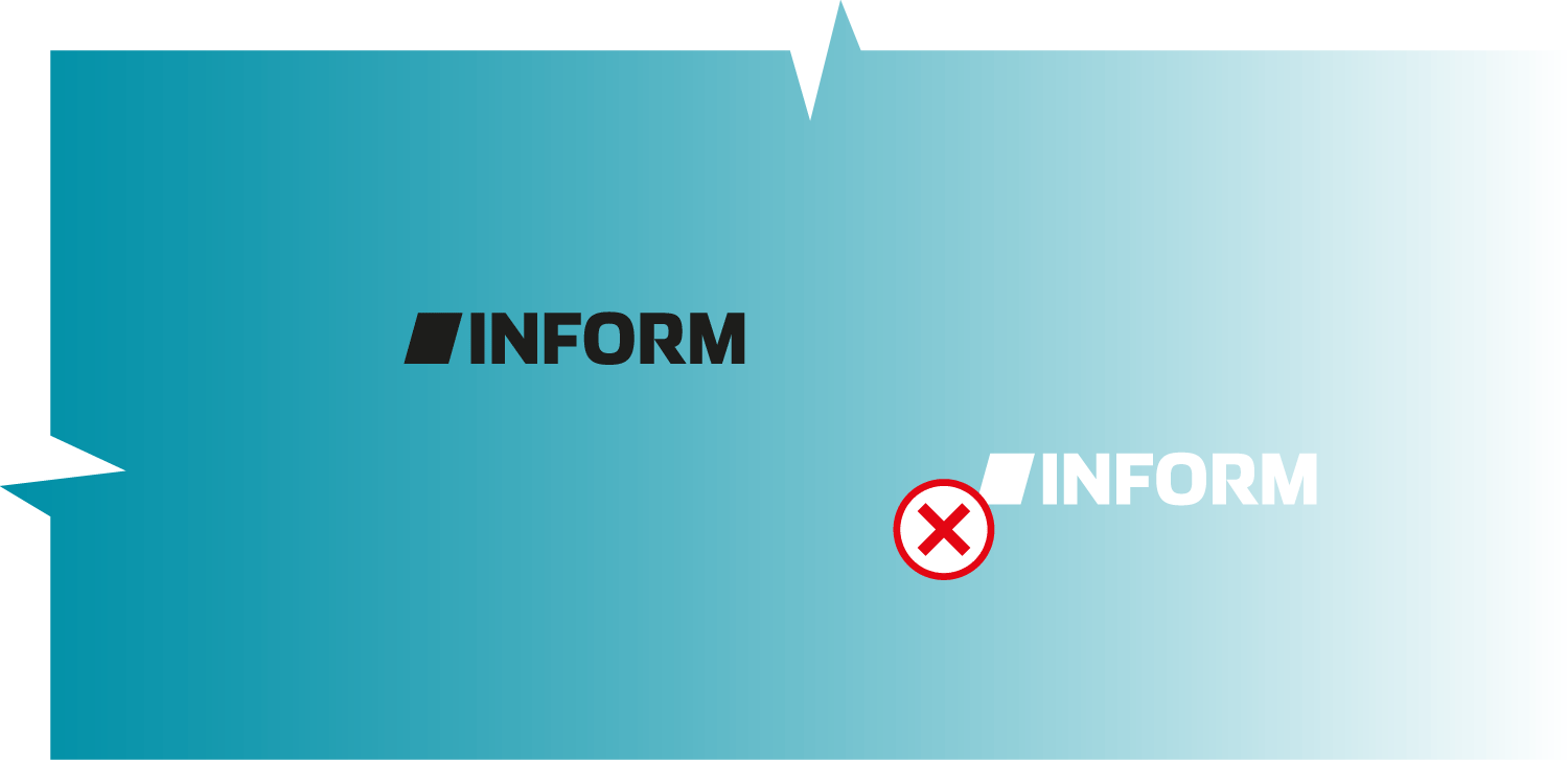 Logo auf Farbverläufen
