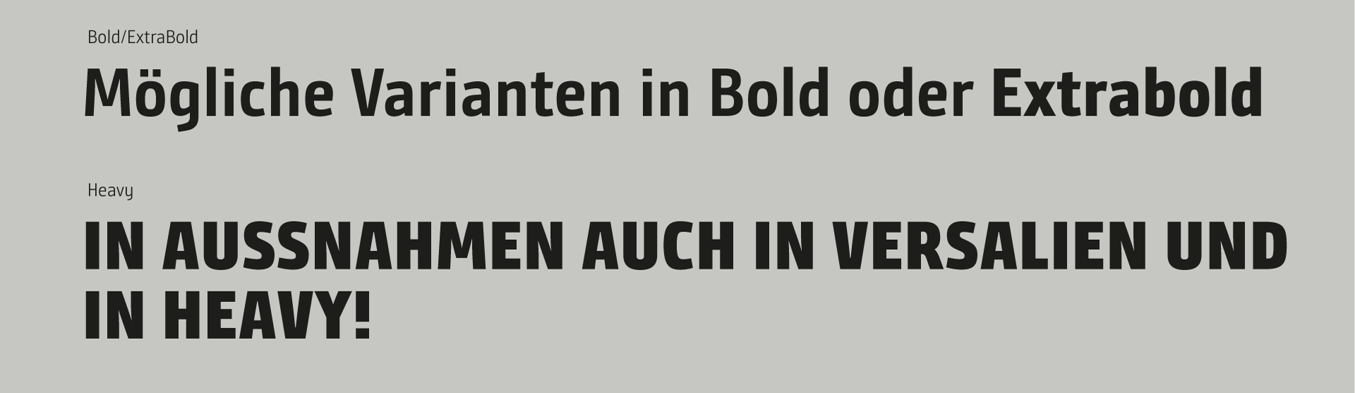 Headlines – Zeichenumfang und Schriftschnitte