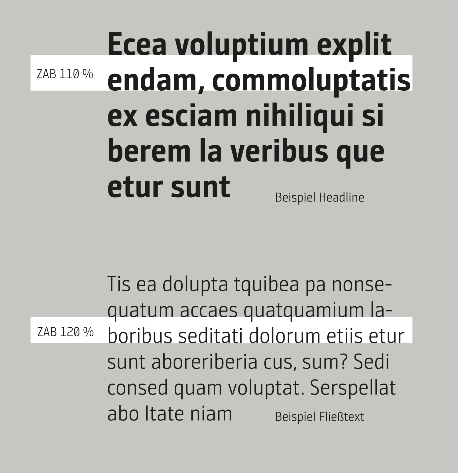 Zeilenabstand – für klare,<br />
ruhige Typografie